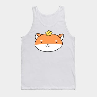 Star Shiba Face Tank Top